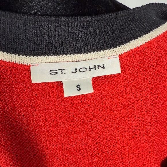St. John Knit Red Tank Top - Women’s S - Picture 6 of 9